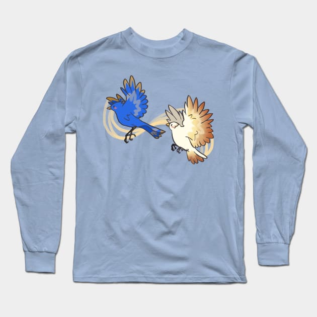 Love Birds Long Sleeve T-Shirt by YamiSnuffles